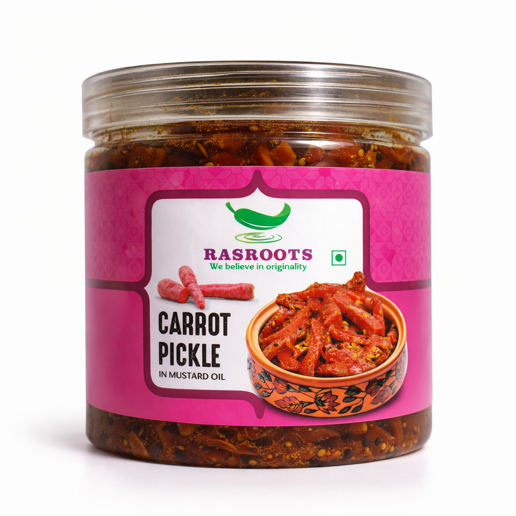 Carrot Pickle – Traditional Indian Gajar Achar | In Mustard Oil
