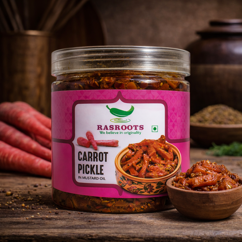 Carrot Pickle – Traditional Indian Gajar Achar | In Mustard Oil