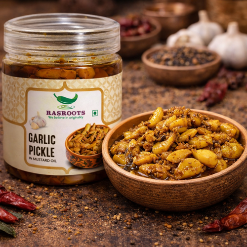 Garlic Pickle – Traditional Lahsun Achar | In Mustard Oil