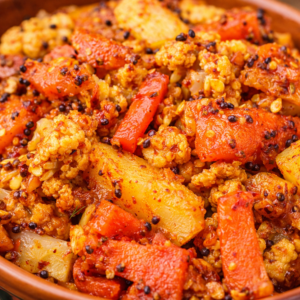 Gobhi Gajar Shalgum Pickle – Traditional Winter Special Mixed Achar | In Mustard Oil