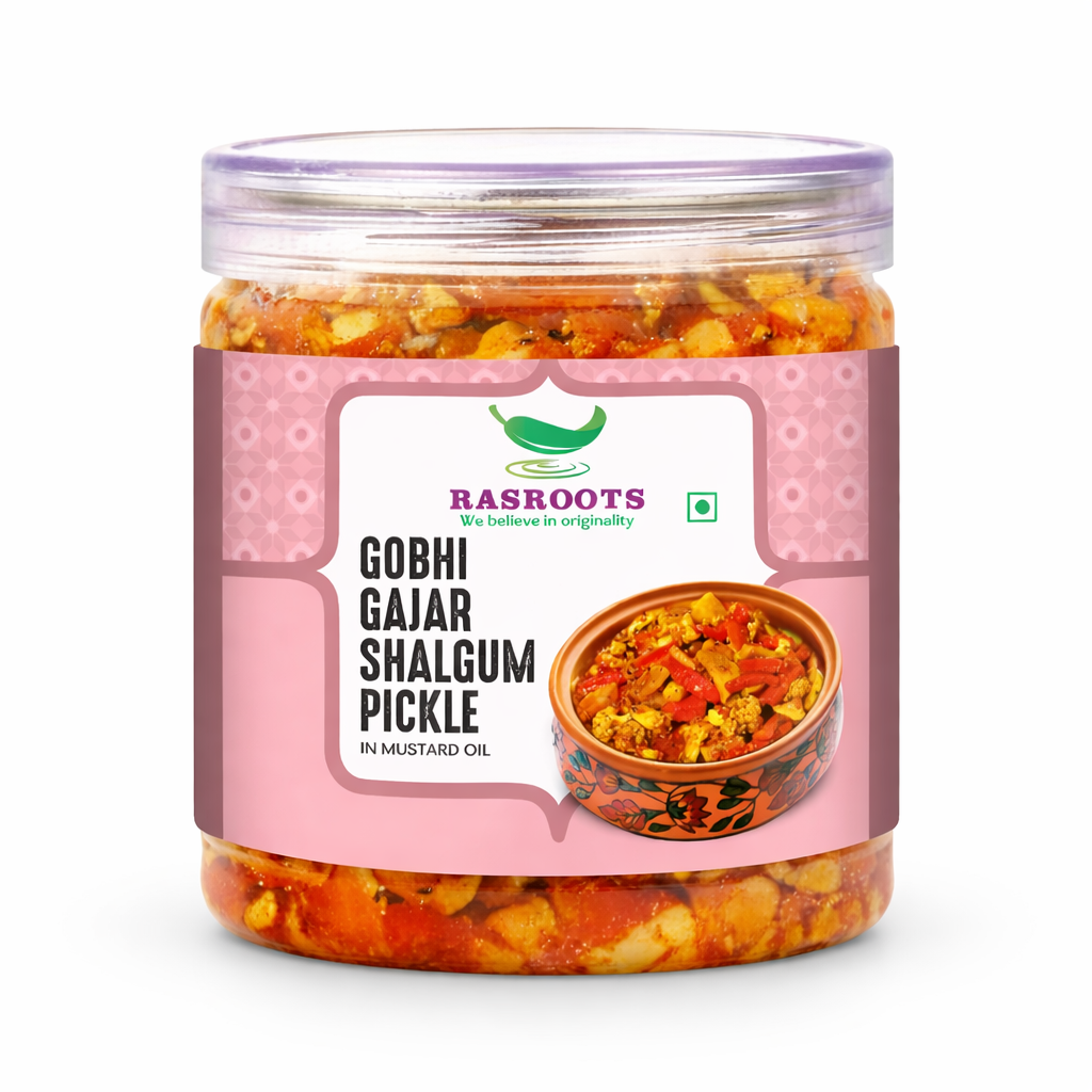 Gobhi Gajar Shalgum Pickle – Traditional Winter Special Mixed Achar | In Mustard Oil