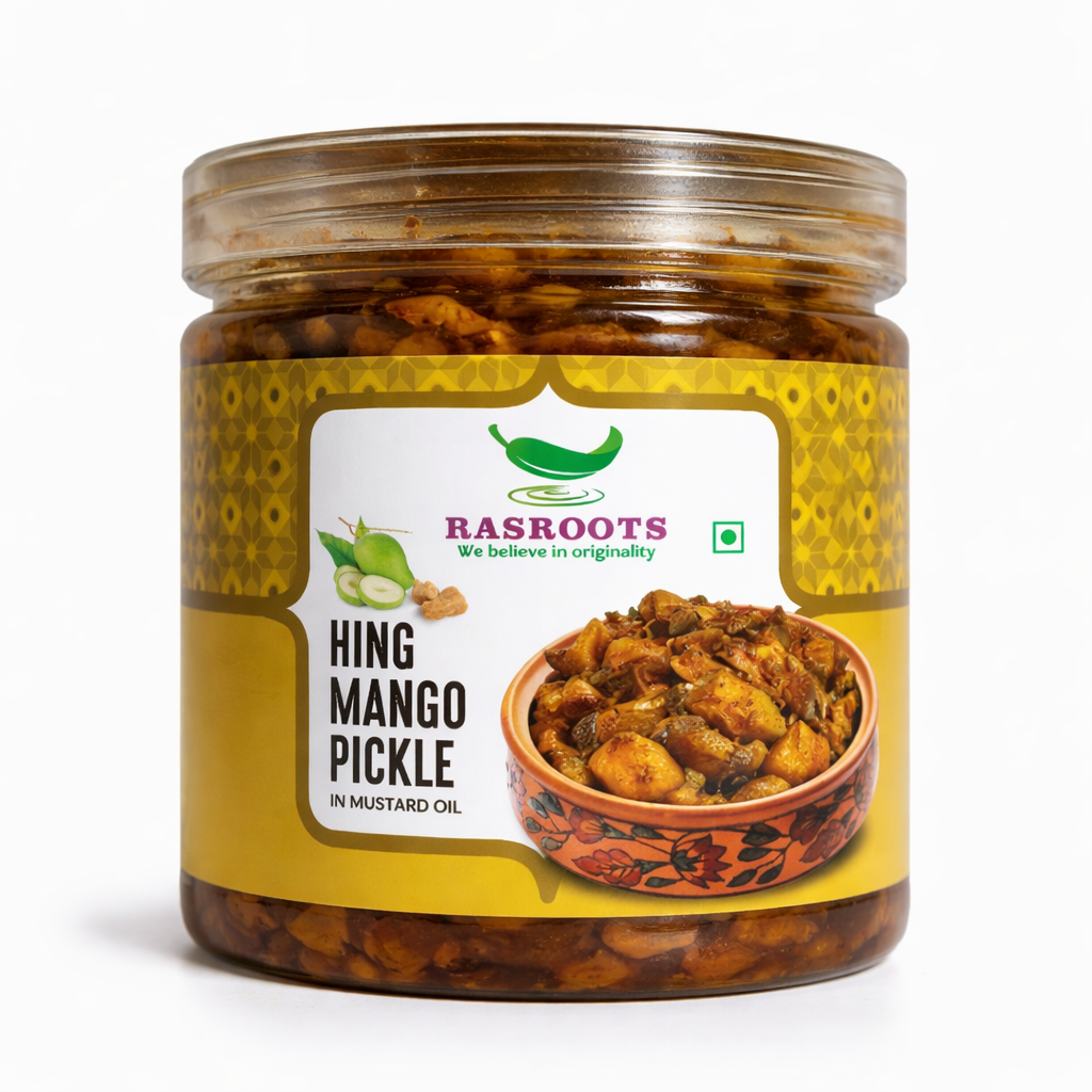 Hing Mango Pickle – Traditional Aam Achar with Asafoetida | In Mustard Oil
