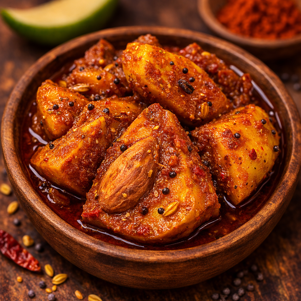 Hing Mango Pickle – Traditional Aam Achar with Asafoetida | In Mustard Oil