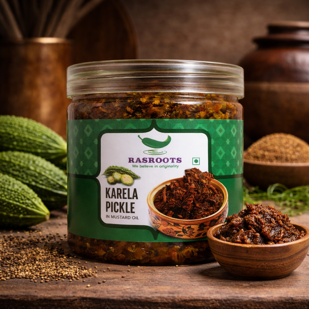 Karela (Bitter Gourd) Pickle – Traditional Indian Style | In Mustard Oil