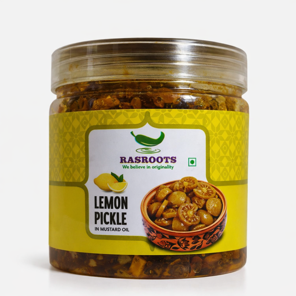 Sour Lemon Pickle – Traditional Khatti Nimbu Achar | In Mustard Oil