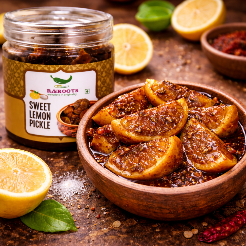 Sweet Lemon Pickle – Traditional Meetha Nimbu Achar | In Mustard Oil