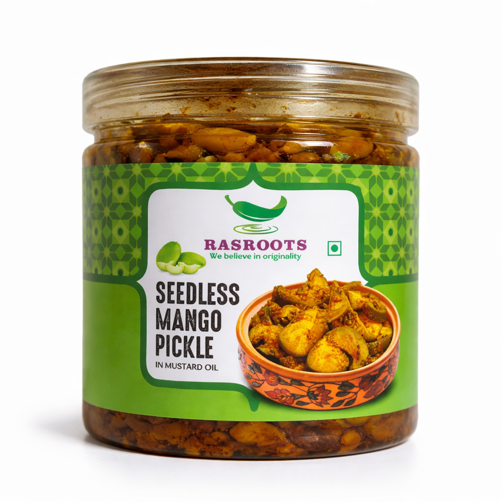 Seedless Mango Pickle – Traditional Aam Achar | In Mustard Oil