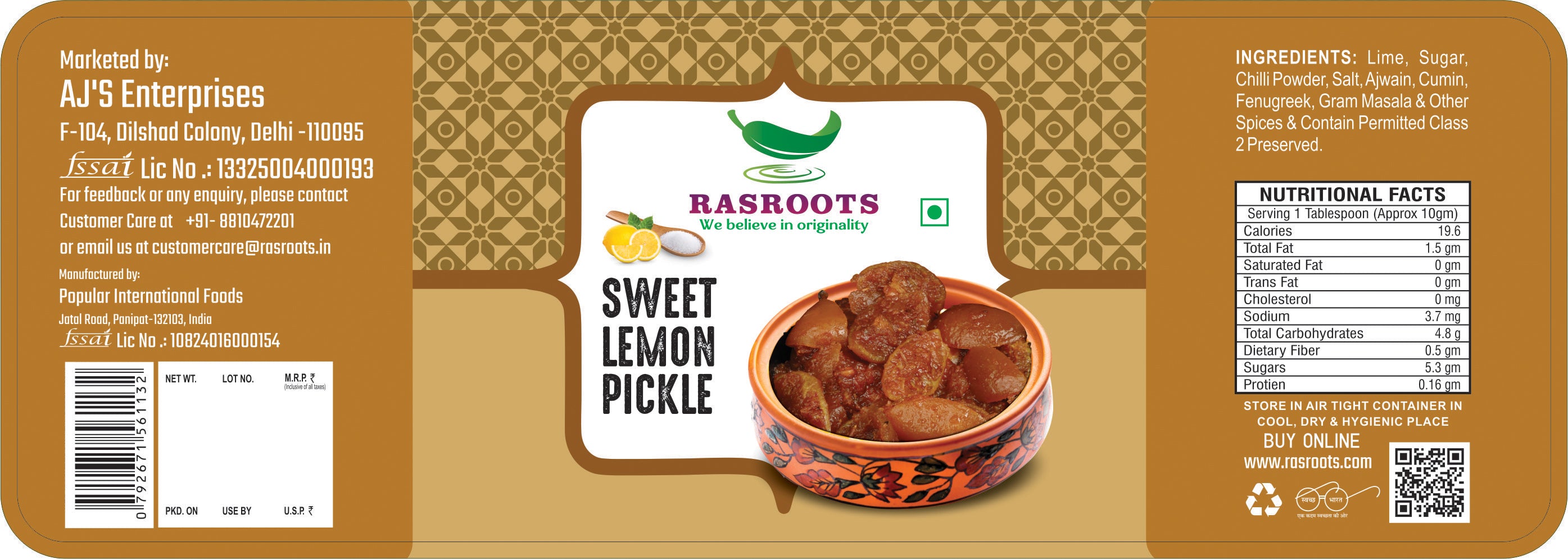 Sweet Lemon Pickle – Traditional Meetha Nimbu Achar | In Mustard Oil