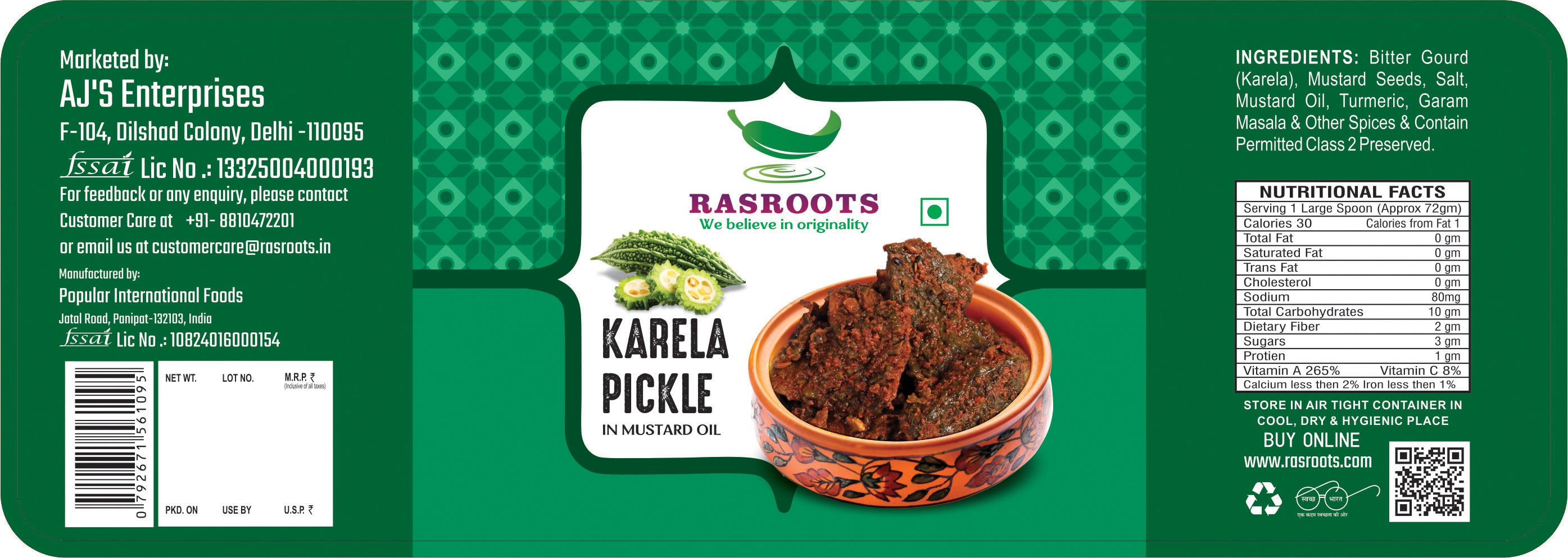 Karela (Bitter Gourd) Pickle – Traditional Indian Style | In Mustard Oil